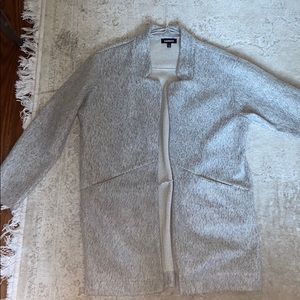 Grey Fleece overcoat jacket
